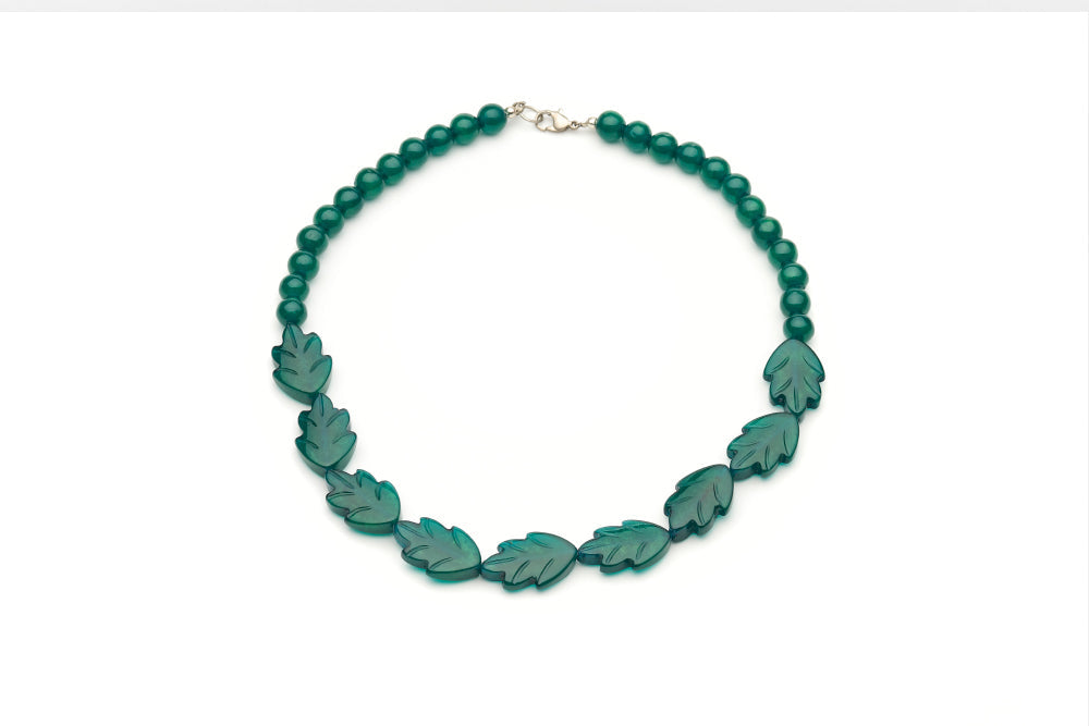 Golden Moss Fakelite Beads