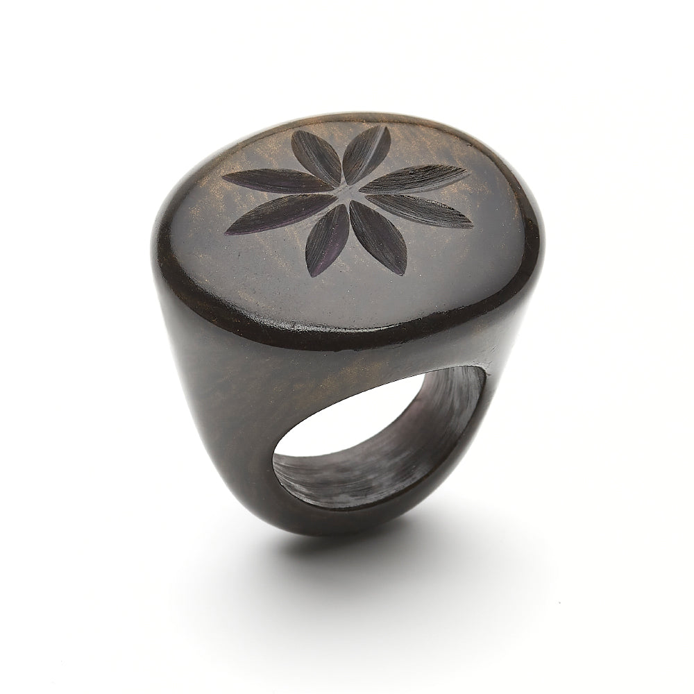 Golden Night Fakelite Ring
