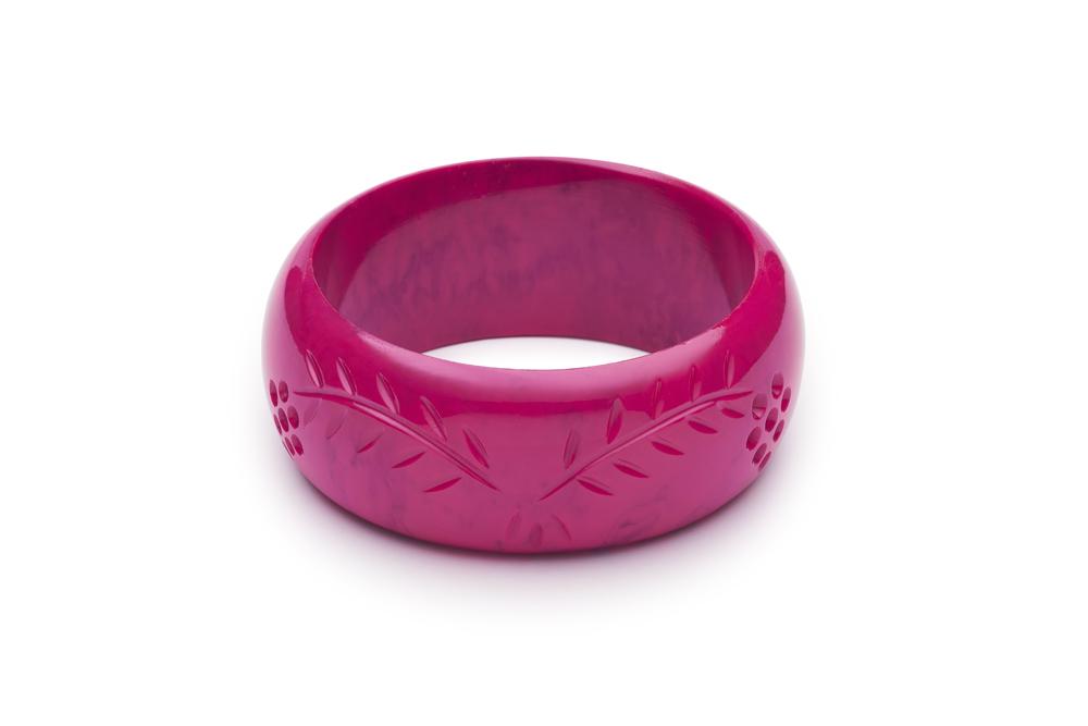 Wide Berry Fakelite Bangle
