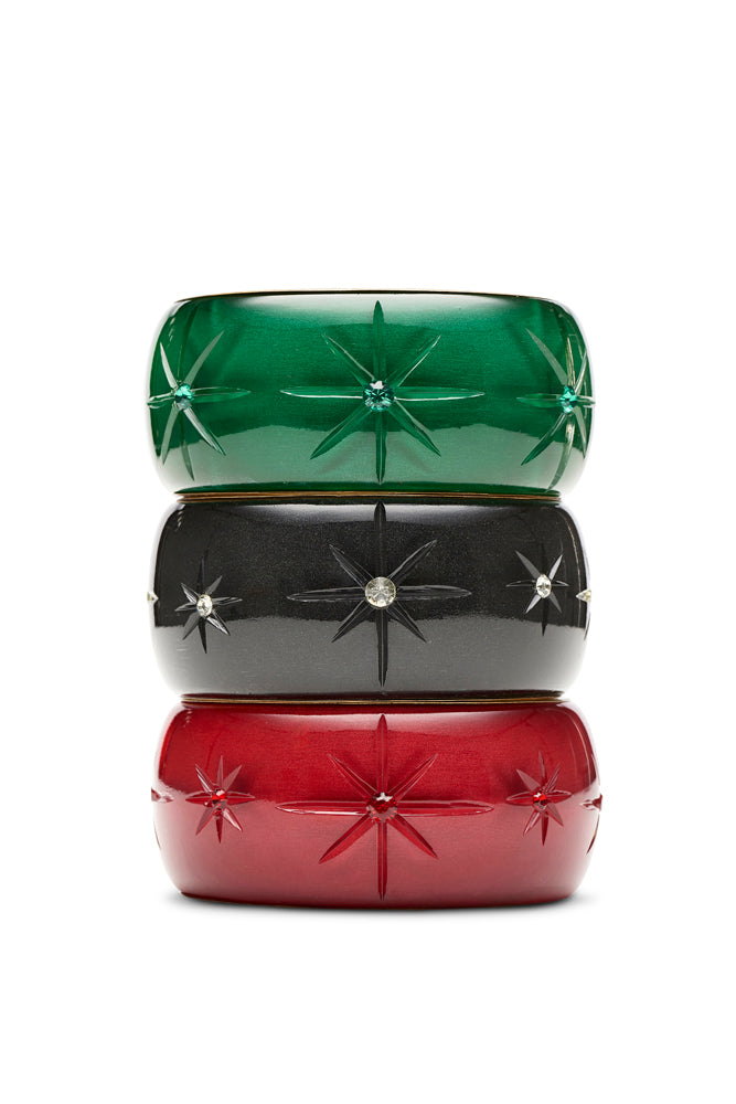Extra Wide Noire Moonglow Bangle