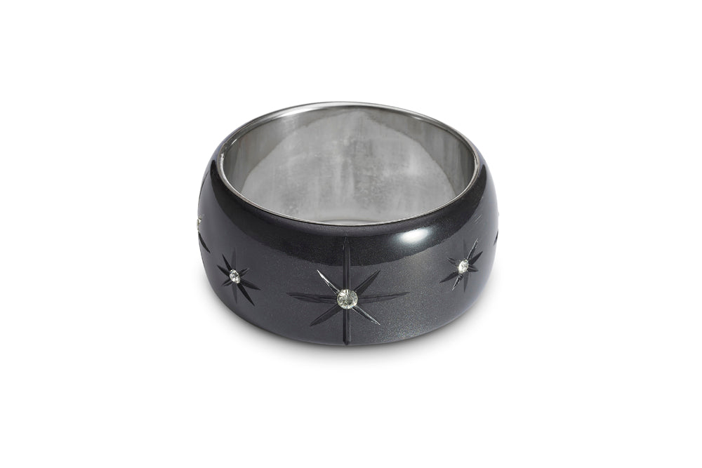 Extra Wide Noire Moonglow Bangle