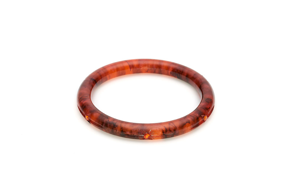 Narrow Jack-O Carved Bangle
