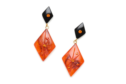 Jack-O Carved Drop Earrings
