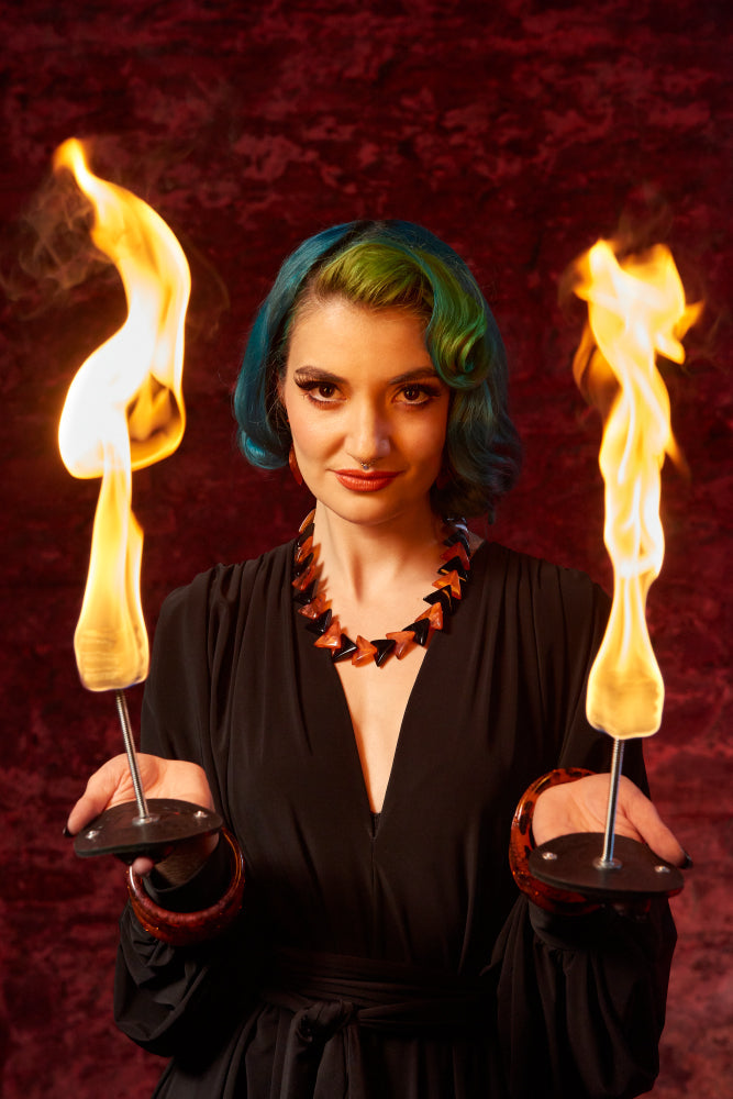 Jack-O Carved Drop Earrings