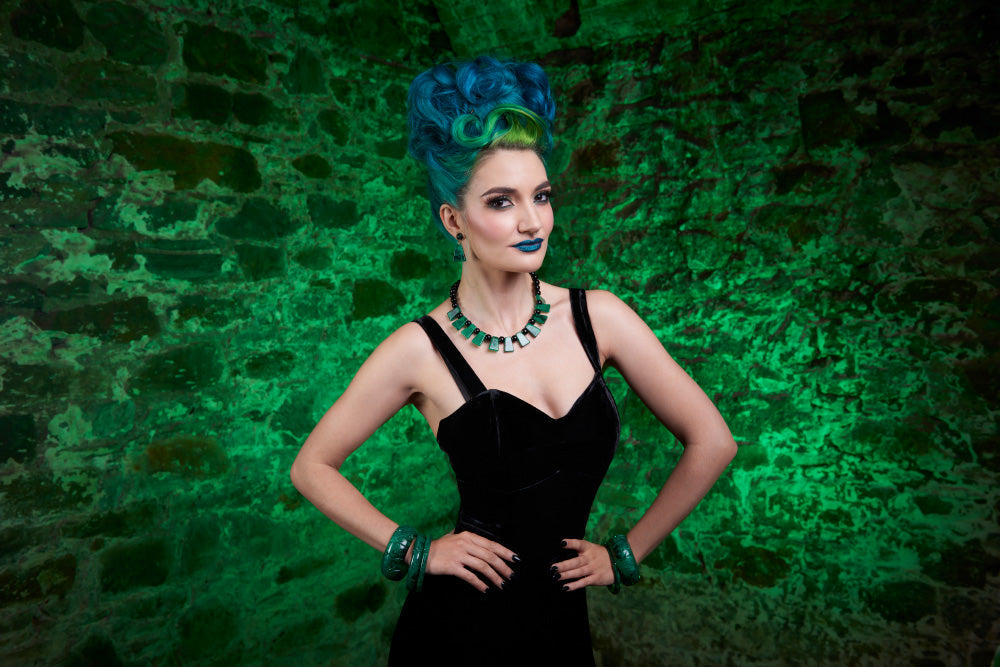 Wide Monster Mash Carved Bangle