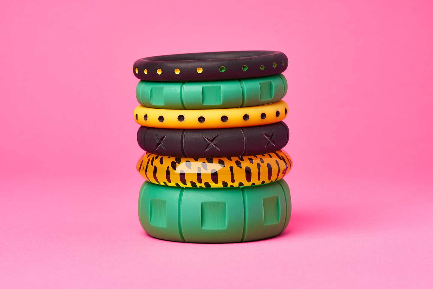 Wide Sea Glass Matte Bangle