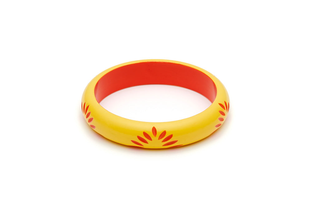 Splendette Midi Sunrise Carved Bangle