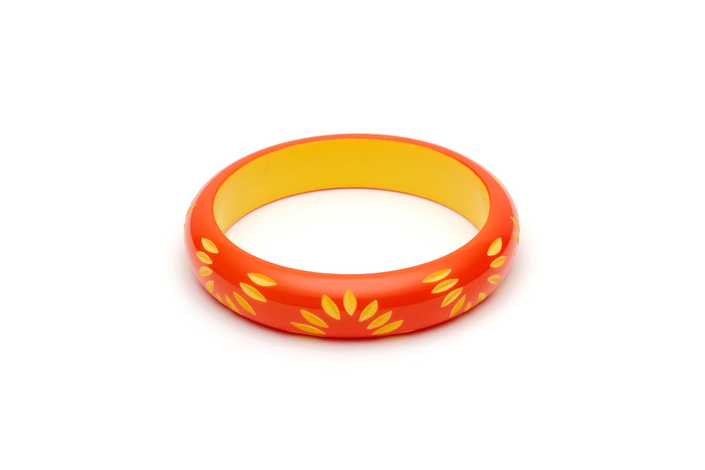 Splendette Midi Sunset Carved Bangle