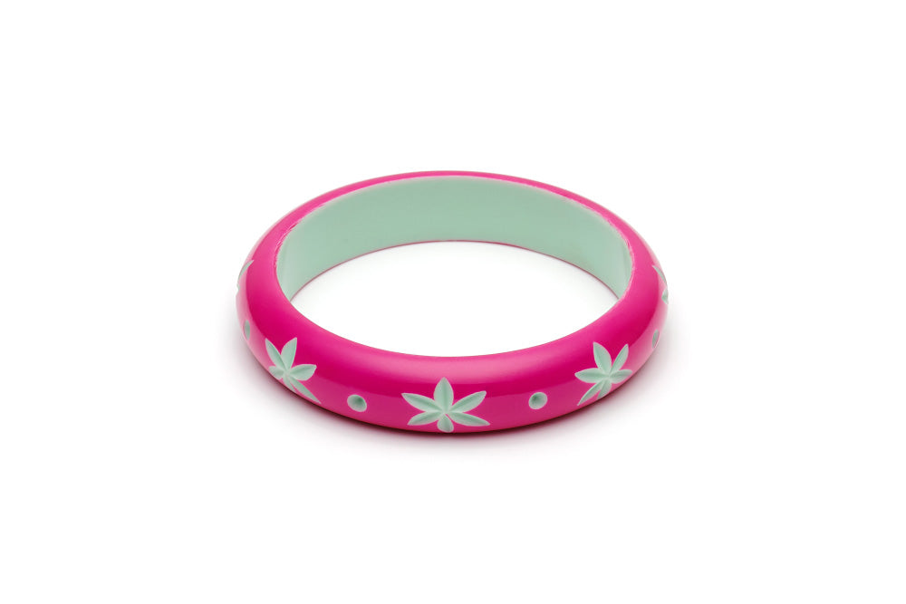 Splendette Midi Flamingo Carved Bangle