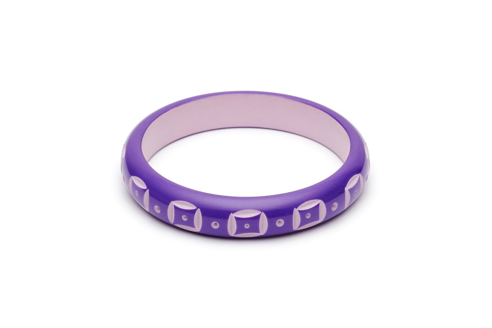 Splendette Midi Violet Carved Duchess Bangle