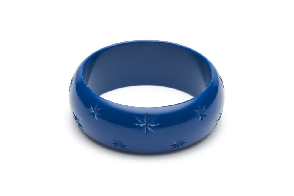 Retro style wide duchess bangle in twilight