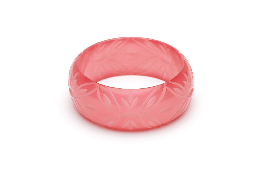Wide Rose Fakelite Bangle