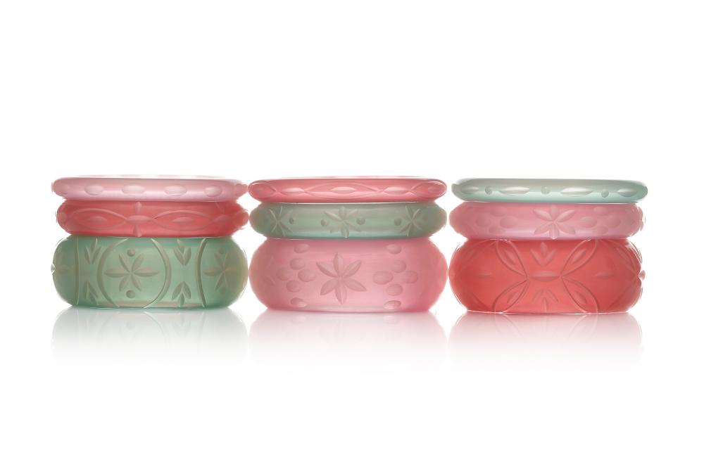 Mint Sorbet Fakelite Hoop Earrings