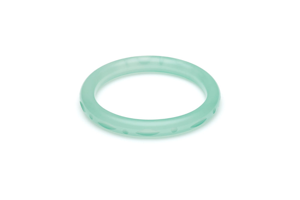 Narrow Mint Sorbet Fakelite Bangle
