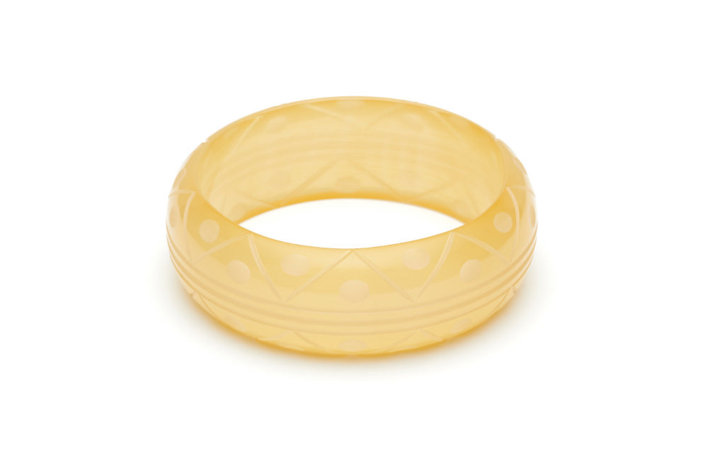 Wide Sherbet Fakelite Duchess Bangle