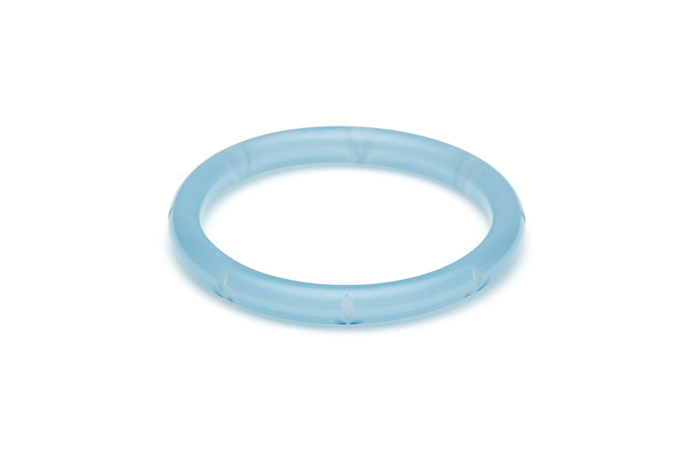 Narrow Frosty Fakelite Duchess Bangle