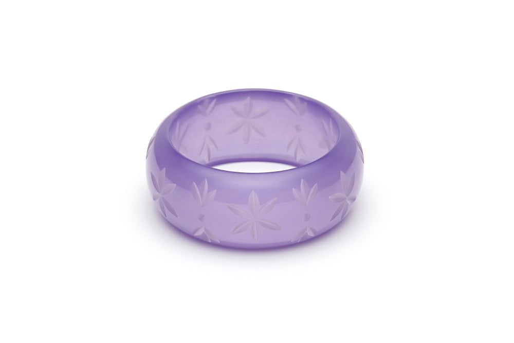 Wide Parma Violet Fakelite Maiden Bangle