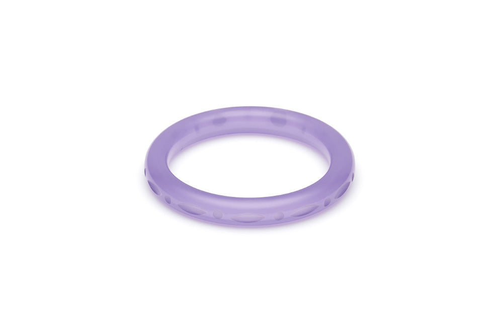 Narrow Parma Violet Fakelite Maiden Bangle