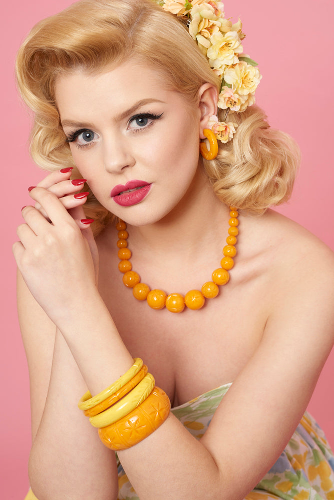 Midi Marigold Fakelite Bangle