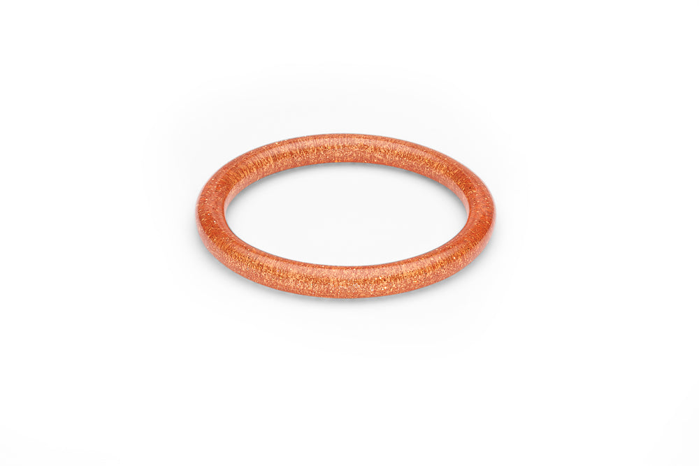 Archive - Narrow Pale Orange Glitter Bangle