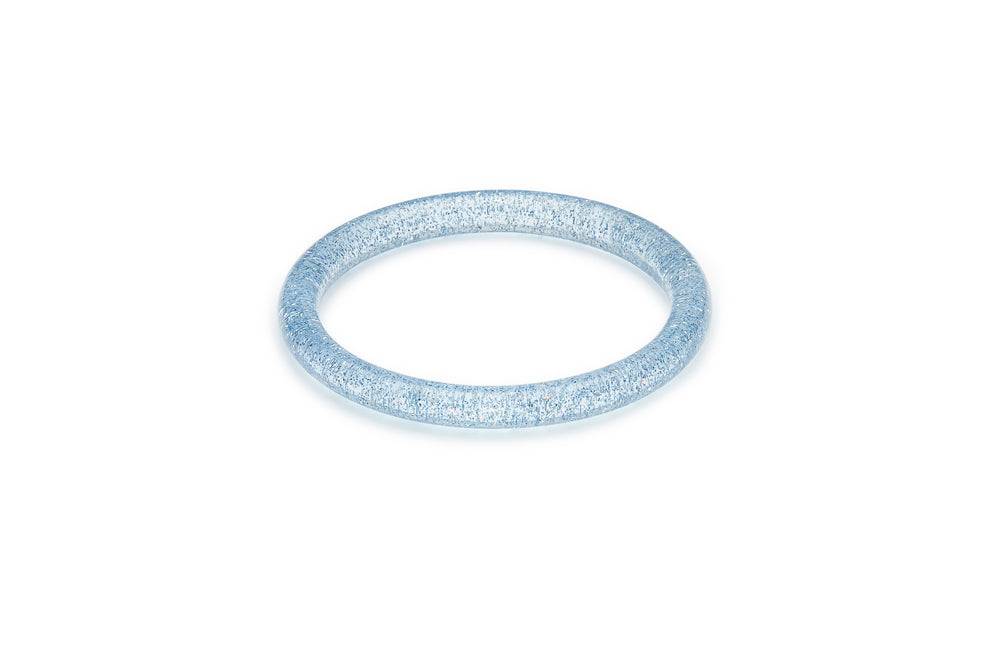 Archive - Narrow Ice Blue Glitter Bangle