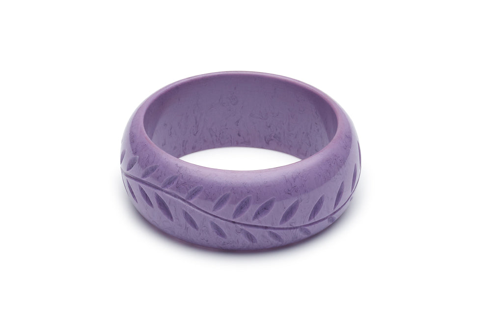 Wide Wisteria Fakelite Bangle