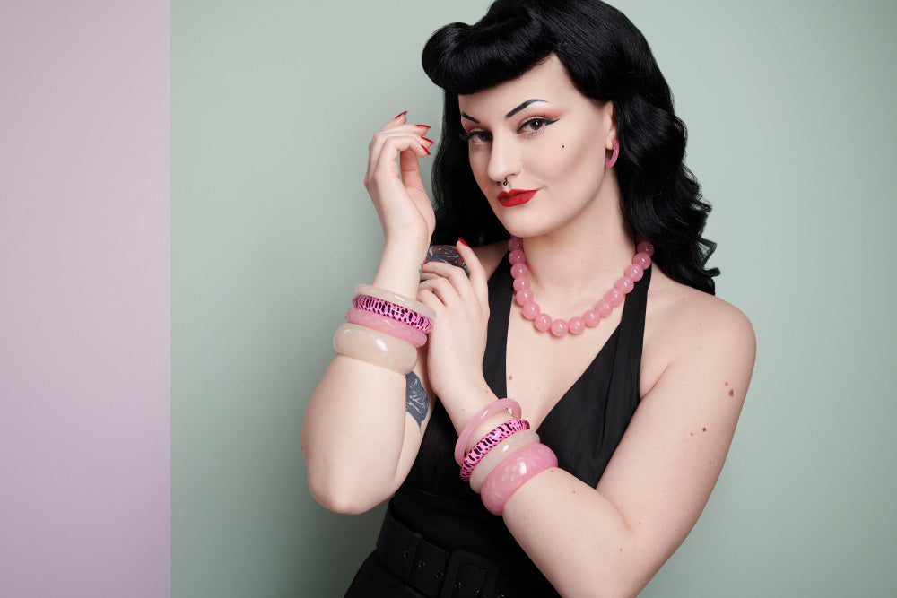 Wide Coconut Fakelite Maiden Bangle