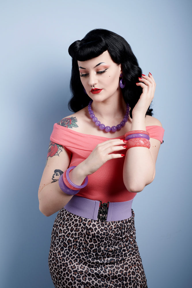 Midi Parma Violet Fakelite Bangle