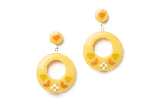 Kulta Drop Hoop Earrings