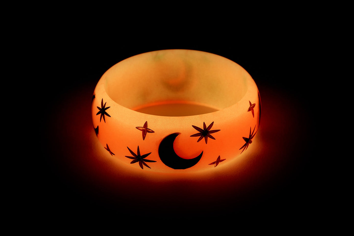 Wide Blood Moon Bangle