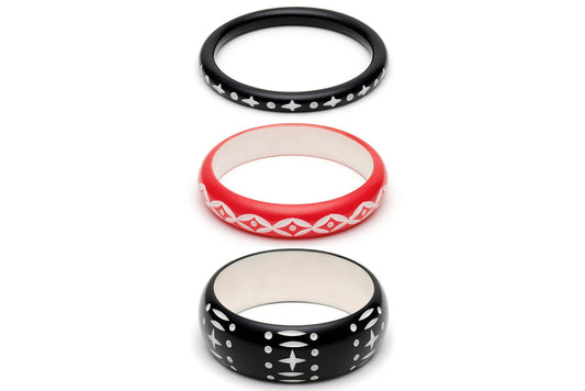 Hater and Lover Set of 3 Duchess Bangles