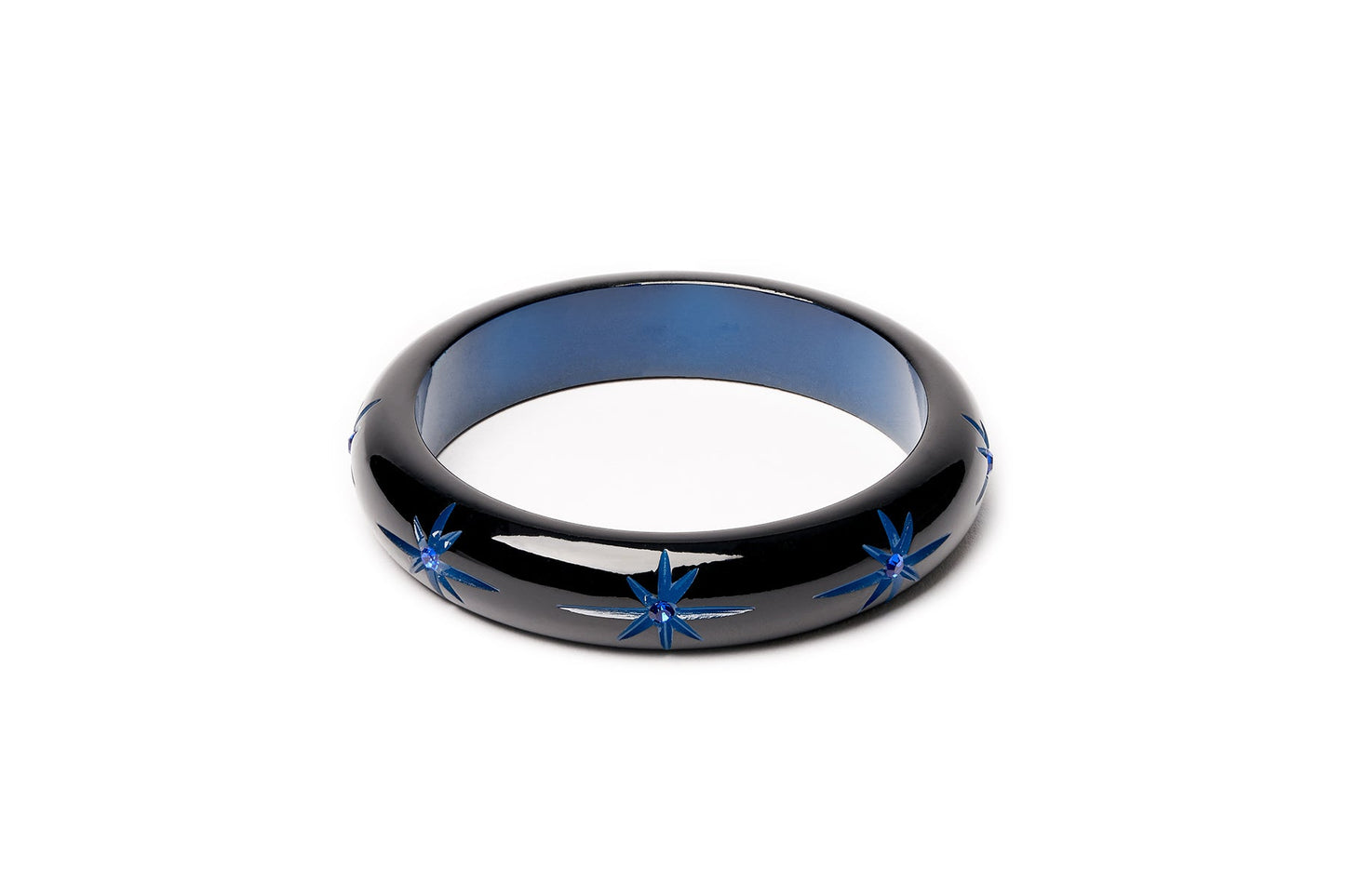 Wide Wolf Moon Bangle