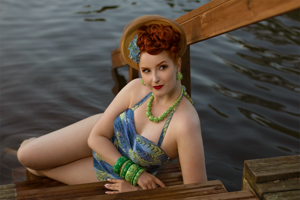 Spring Carved Bead Necklace