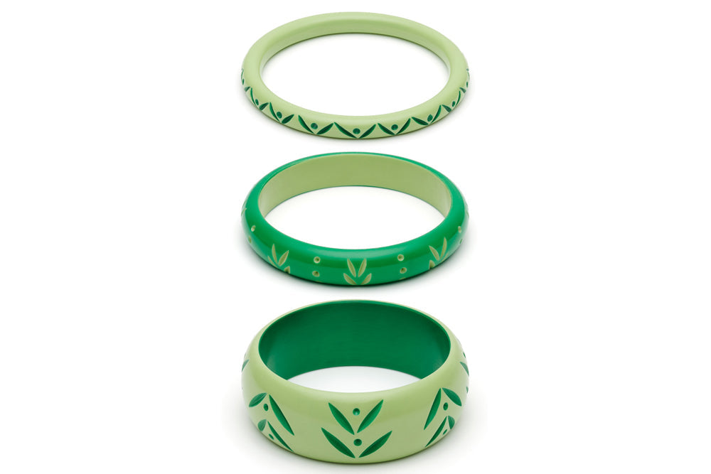 Spring and Summer Set of 3 Duchess Bangles
