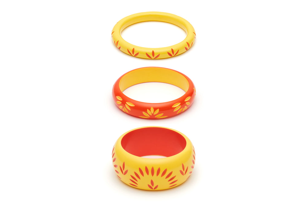 Sunrise and Sunset Set of 3 Maiden Bangles
