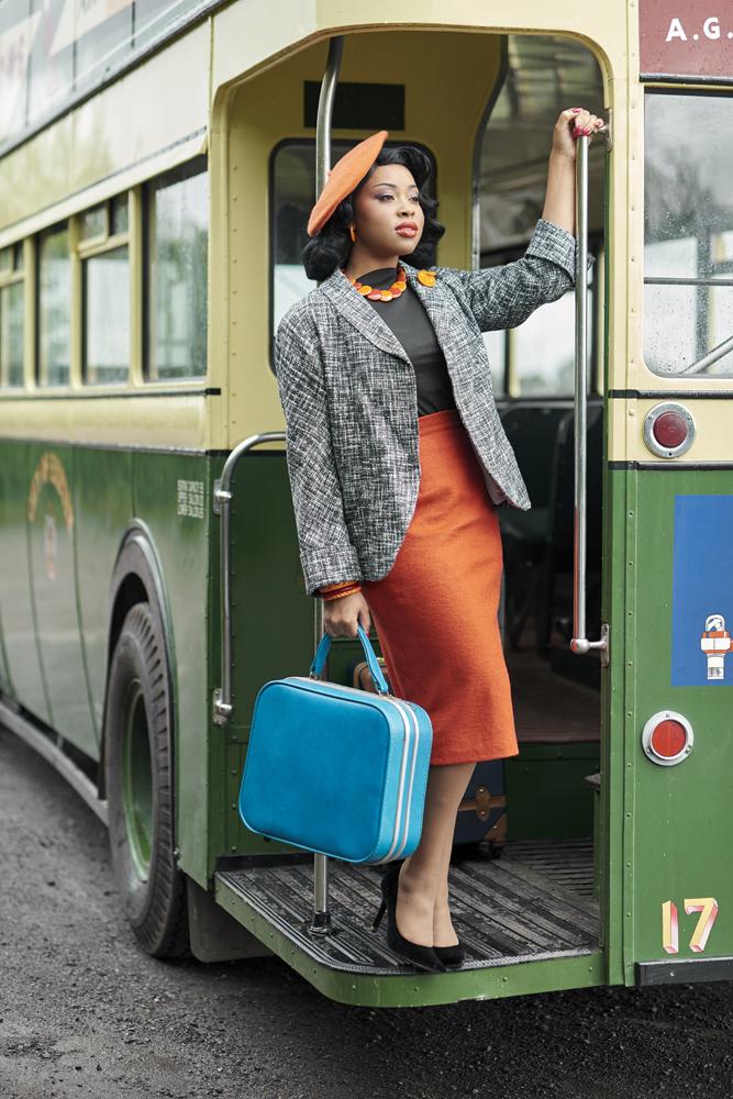 Blood Orange Fakelite Brooch