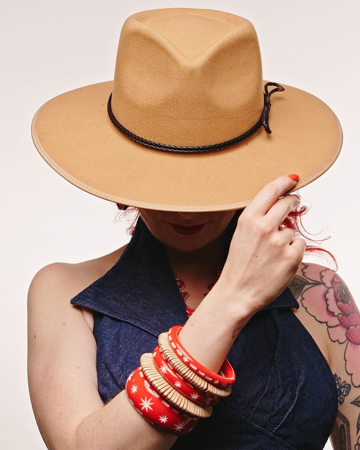 Necktie Red Bangles Set of 3