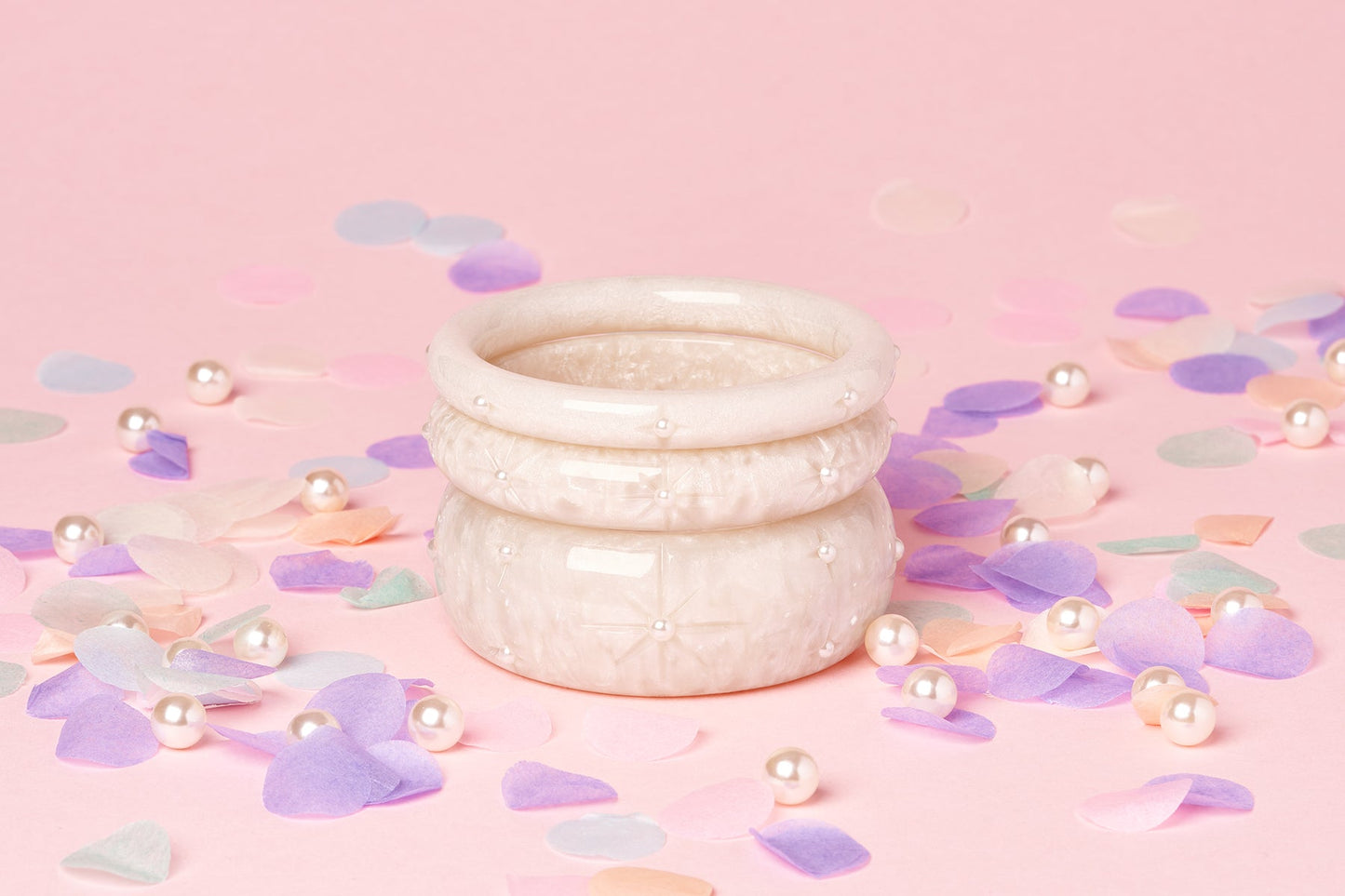 Midi Frosted Pearls Bangle