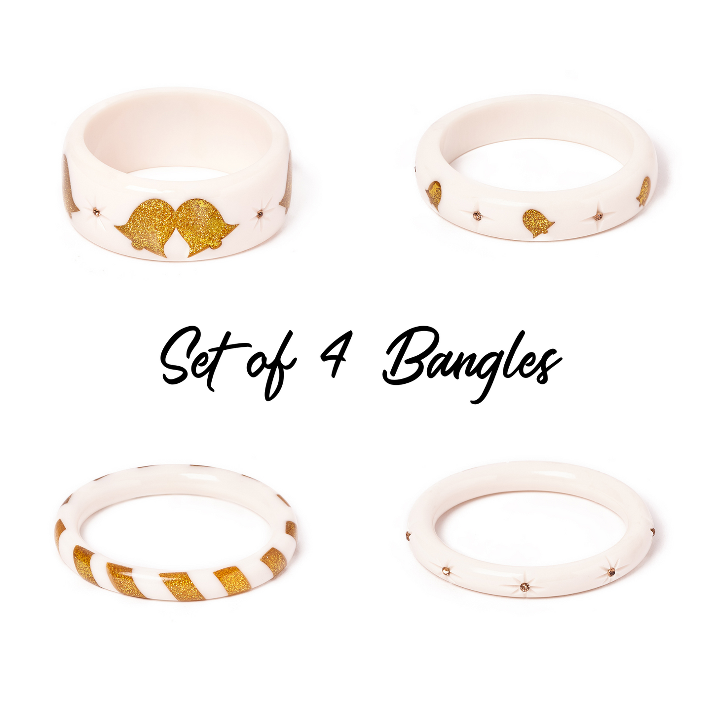 Bells Bangles Set of 4