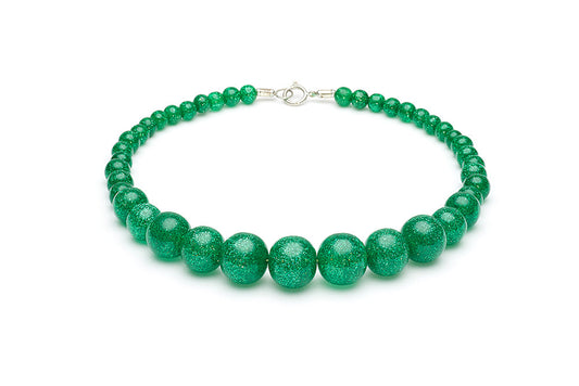Emerald Glitter Beads