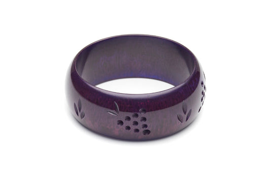 Wide Golden Grape Fakelite Duchess Bangle