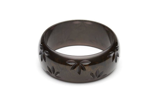 Wide Golden Night Fakelite Duchess Bangle