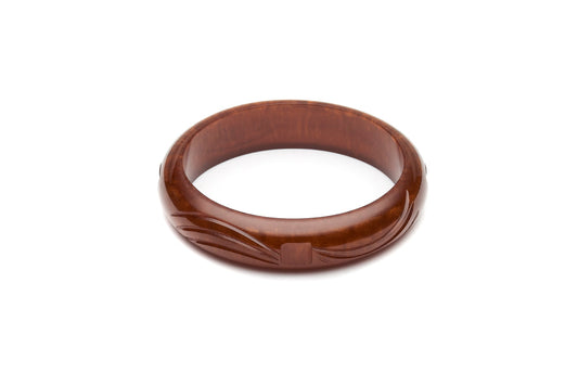 Midi Golden Chocolate Fakelite Bangle