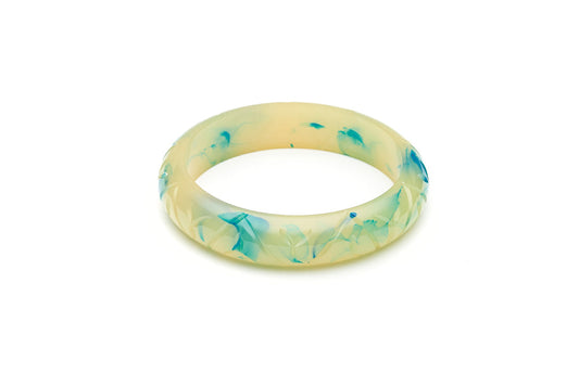 Midi Teal Crème Fakelite Bangle