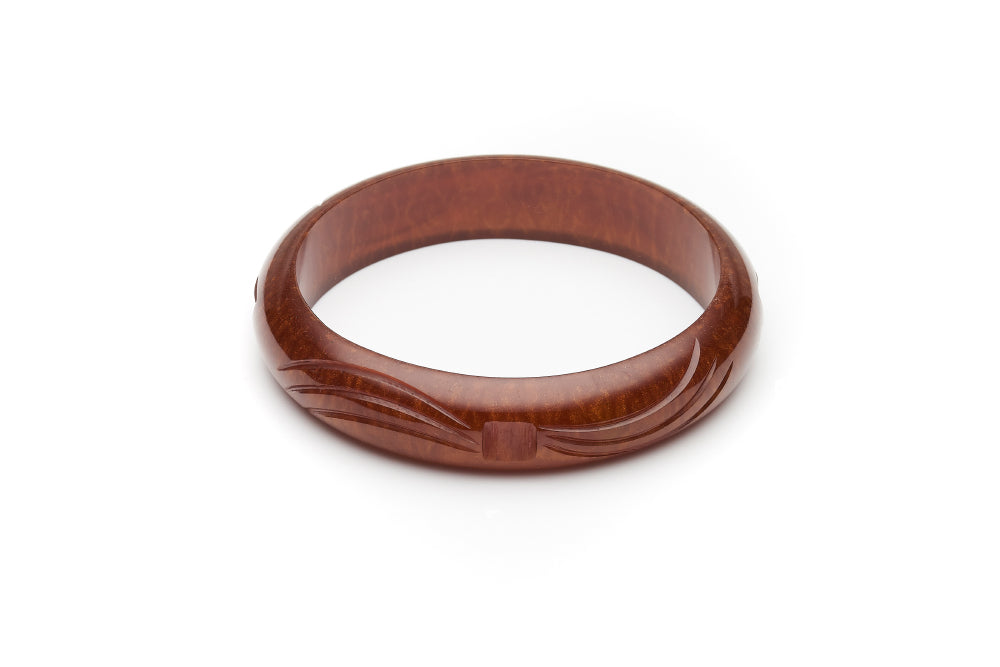 Midi Golden Chocolate Fakelite Duchess Bangle