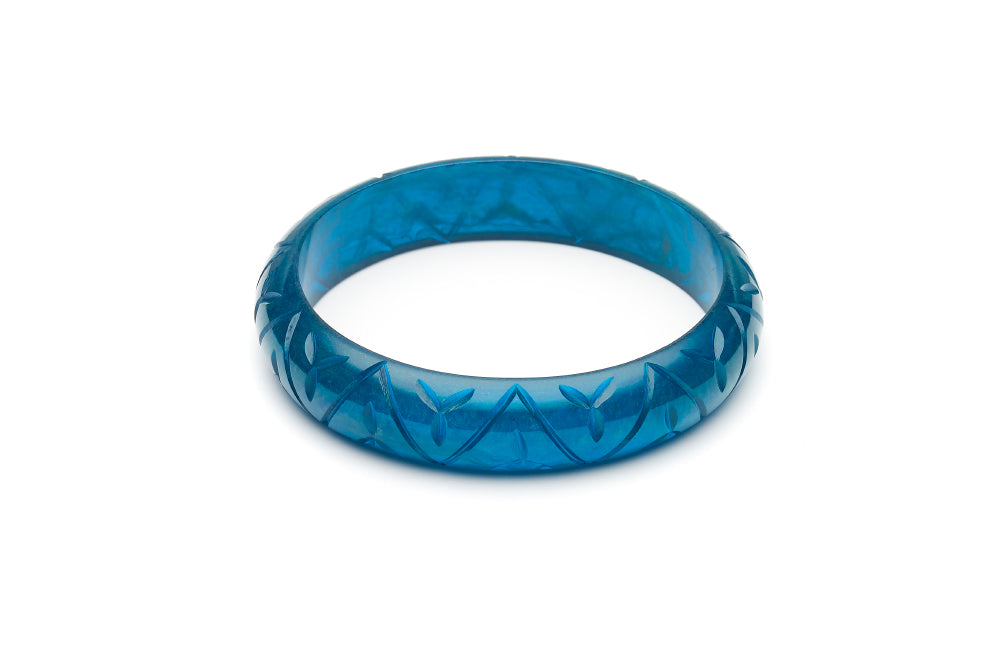 Midi Golden Teal Fakelite Duchess Bangle