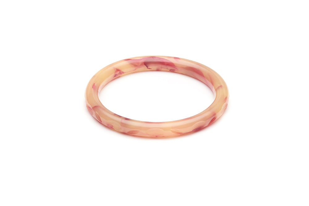 Narrow Burgundy Crème Fakelite Bangle