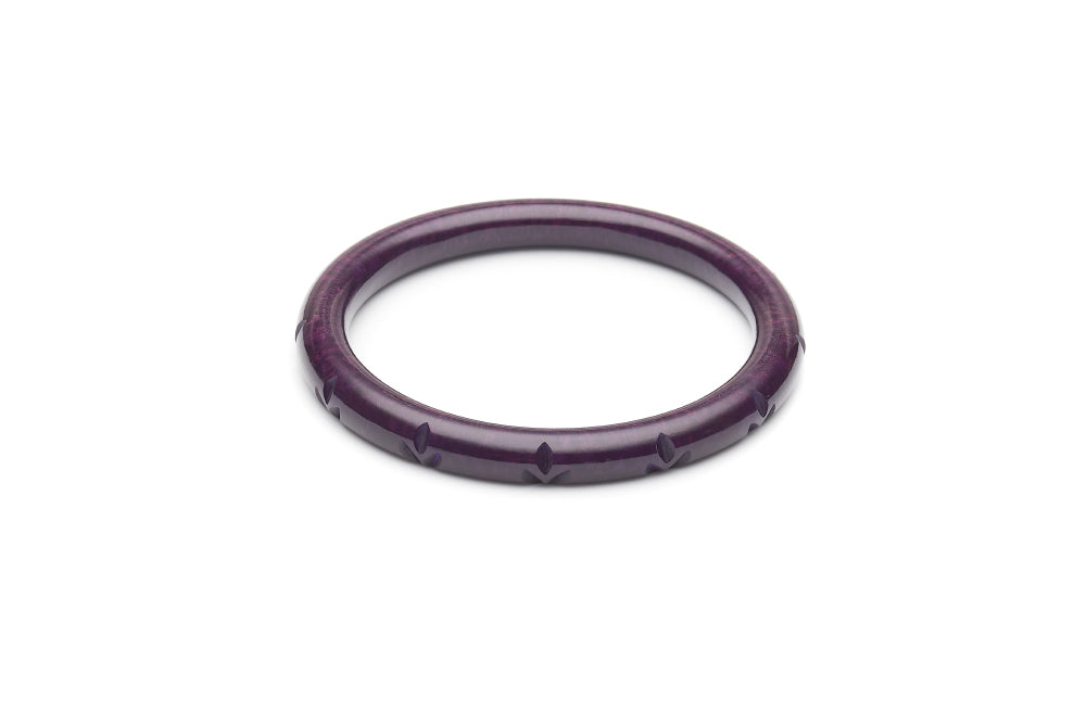 Narrow Golden Grape Fakelite Bangle