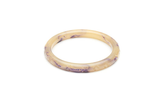 Narrow Grape Crème Fakelite Bangle