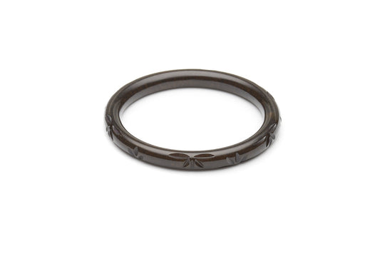 Narrow Golden Night Fakelite Bangle